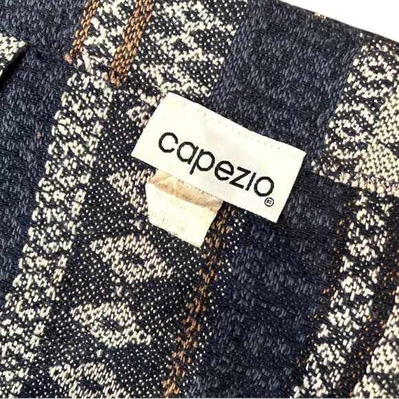 Vintage Capezio Navy and Cream Wrap Skirt - Picture 4 of 4